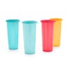 Tupperware Straight 16oz Stacking Tumbler Flat Seal Set of 4