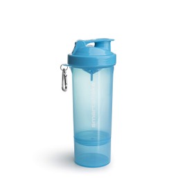 SmartShake 500 ml/18 oz, blau Slim neon, 1er Pack