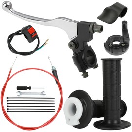 CILOYU Mini Bike Brake Lever 7/8 Twist Throttle Handle Cable Kit Compatible with Coleman CT200U BT200X CT200U-EX CT100U CC100X Baja DB30 Warrior MB200 Massimo Motovox 212cc 196cc 6.5hp Mini Bike Parts