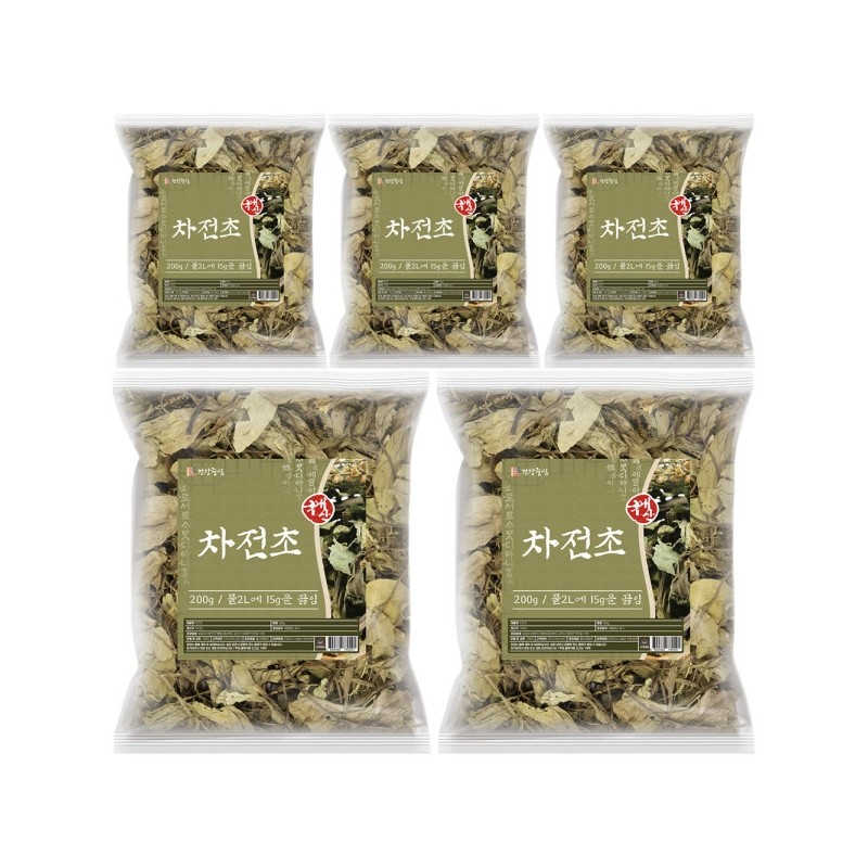 Domestic plantain tea, 5 packs of 200g / 국산 질경이차