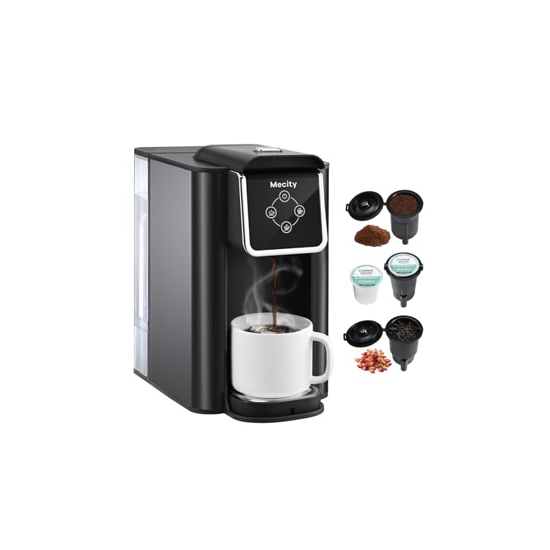 Mecity Coffee Maker 3 in 1 Single Serve Coffee Machine,