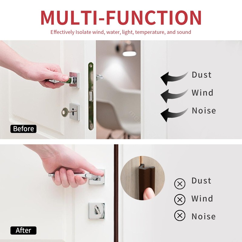 40 Feet Kerf Door Weather Stripping Seal With 8 PCS