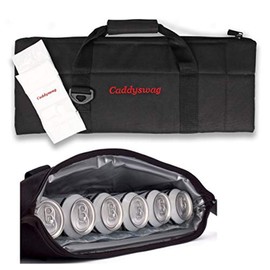 Caddy Swag Golf Bag Cooler Beer Sleeve 6 Can - Fun Golfing Gifts for Men & Women - Camping, Hiking, Traveling, Food, General Use - Great for Golfers, Party Gift, Golf Push Cart Accessories & More