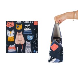 BEIYANG 17.7X17.7 Inch Camera Protective Wrap, Lens Protector Wrapper, Magic Self-Adhesive Cloth for Camera/Lens/Phone/DSLR/Laptop/Accessories, Anti Scratch Equipment Wrap Storage Pouch