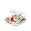 Lorren Home Trends 80-1234 Cups and Saucers, One Size, Red