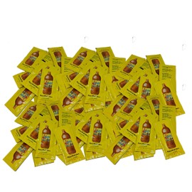 "Valentina Mexican Hot Sauce Picante Salsa Made From Chili Peppers Perfect For Chips Fast Foods Lunch Snacks or More 50 Packets of 0.3 Oz. (8 grams) "