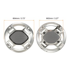 QUARKZMAN Speaker Grill Cover 3 Inch Mesh Subwoofer Grill Protection for Home Audio DIY Silver