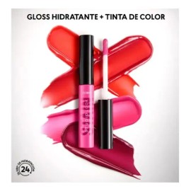 Set 2- Studio Look Glowy Stain Gloss Labial A Prueba De Agua                                                                                          