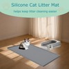 JSXZWOO Cat Litter Mat, Silicone Large Cat Mat for Litter