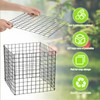 Zubebe 10 Pack Small Wire Plant Protectors Square Plant Protectors