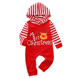 Geagodelia Baby Boys Girls Romper Jumpsuit, Baby Clothes, Sleep Romper, Newborn Soft Clothing Christmas Outfit, My First Christmas -