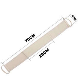 Luffa Exfoliating Back Scrubber for Shower, Double Side Scrubbing Strap, Body Bath Sponge with 100% Natural Loofah (Loofah)