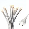 hellum 100-tlg. mini LED Lichterkette mit Stecker und weißem Kabel,