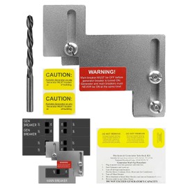 QAGGUM Generator Interlock Kit Compatible with Eaton Challenger BR Series 150 and 200 Amp Panels, Interlock Breaker Kit 1 1/4 to 1 1/2 Inches Spacing Between Main and Generator Breaker