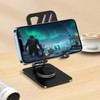 YZLELEQ Adjustable Phone Stand with 360 Rotating Base Portable Foldable
