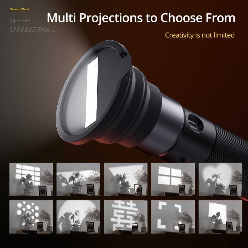 AMBITFUL Handheld LED Photography Flashlight,4 Colors Portable Photography Spotlight with