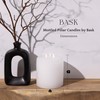 Bask Large Mottled Pillar Candles - Unscented - 6-Inch Diameter