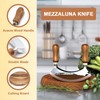 Pebblini Cutting Board & Mezzaluna Knife Herb Chooper–Wooden Chopping Board