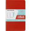 Moleskine QP713F16B24 Volant Pocket Plain Journals - Coral Orange/Aqua Blue