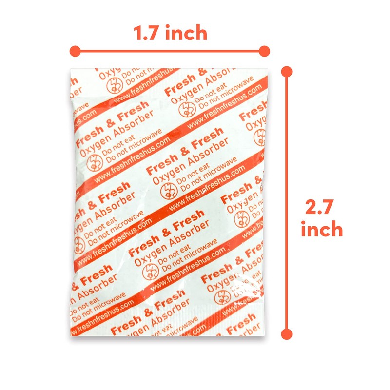 300 CC [50 Packets] Premium Oxygen Absorbers for Food Storage,