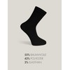 Basic Treasure 20 Pairs Men's Cotton Socks Black or Blue