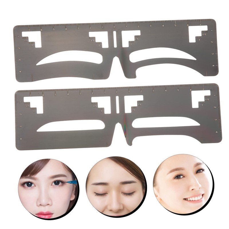 Beavorty 3sets e Eyebrow Shaping Stencils Brow Guide Template Makeup