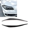Front Headlight Eyebrow Cover ABS Black Front Headlight Lamp Eyebrow