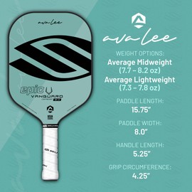 Selkirk Vanguard 2.0 Pickleball Paddle | Carbon Fiber Pickleball Paddle with a Polypropylene X5 Core | Pickleball Rackets Made in The USA | Epic Lightweight, Dragonfly Blue|