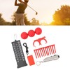 6 in 1 Golf Accessory Bag PU Leather with Tees