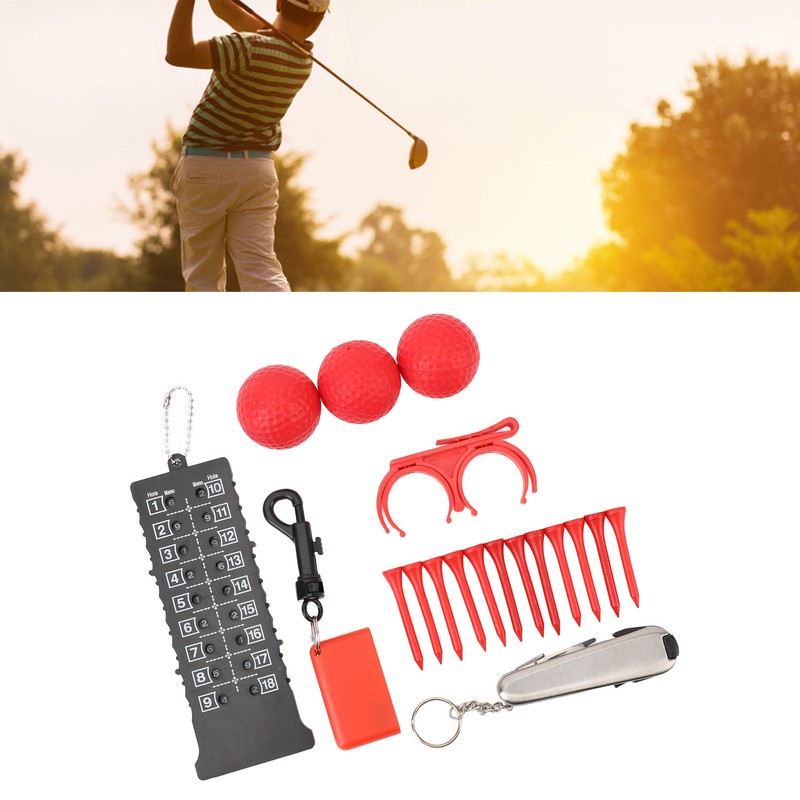 6 in 1 Golf Accessory Bag PU Leather with Tees