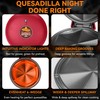 Baker's Friend Electric Quesadilla Maker with Extra Stuffing Design, 9.5