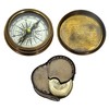 Brass Pocket Compass Vintgae Replica Mariner's Magnetic Compass - Robert