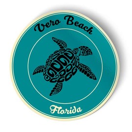 Squiddy Vero Beach Florida - Vinyl Sticker for Car, Laptop, Notebook (4" high)