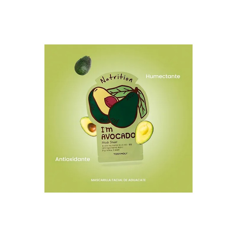 Mascarilla Facial Aguacate Nutricin Y Antiedadtonymoly Tipo de piel Seca