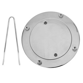 4in 316 Stainless,4in 316 Stainless Steel Deck Cover Plate with Hole Key