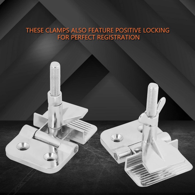 Butterfly Hinge Clamp, 2pcs Screen Printing Hinge Clamps for Silk