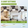 Ceiling Fans with Lights, 42" Modern Low Profile Ceiling Fan