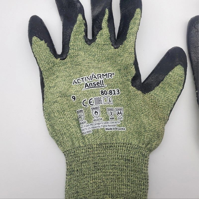 Ansell ACTIVARMR Work Gloves Size L 80-813 Flame Resistant Arc