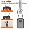 Extra Large Key Storage Security Lock,V-Resourcing Re-settable 4 Digit Combination