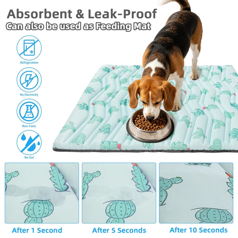 Dog Cooling Mat Extra Large, Q-Max>0.5 Double-Sided Thickened Breathable Cooling