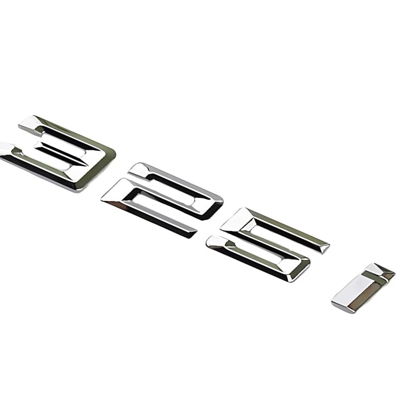 Fidida 325i Emblem Decal Car Numbers Letters Decal Plating Badge