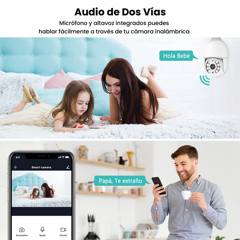 E T EASYTAO | Q05 Foco con Camara de Seguridad(Versión