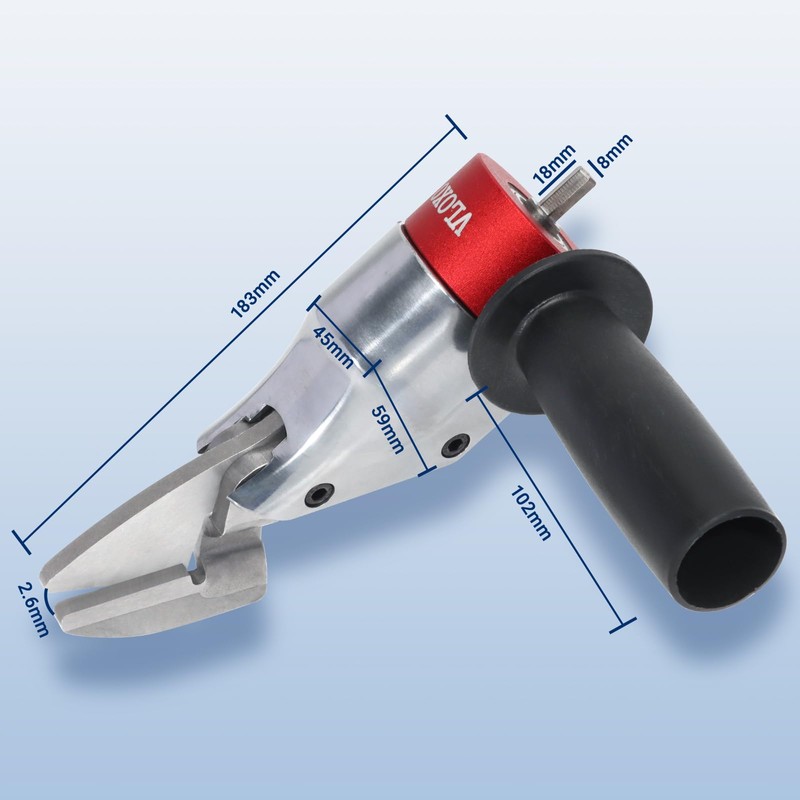 VlOXO Metal Shears Drill Attachment,Sheet Metal Cutter with 360 Degree