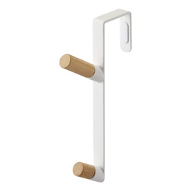 Yamazaki 5171 Door Hanger, White, Approx. W 0.6 x D 3.8 x H 7.1 inches (1.5 x 9.8 x 18 cm), Tower, Easy to Hang Hat or Bag