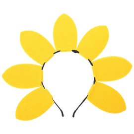 JOINPAYA Sunflower Hair Hoop: Headband Headdress Hair Accessories Headpiece Daisy Decor for Photo Prop Party Festival Decorative 11in