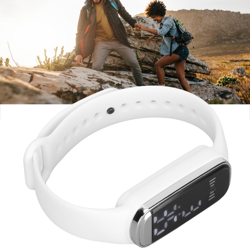 Digital Watch LED Screen 12/24 Hour Rechargeable Stylish Electronic Wrist