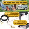 8FT Propane Quick Connect Hose RV to Grill, Propane Elbow