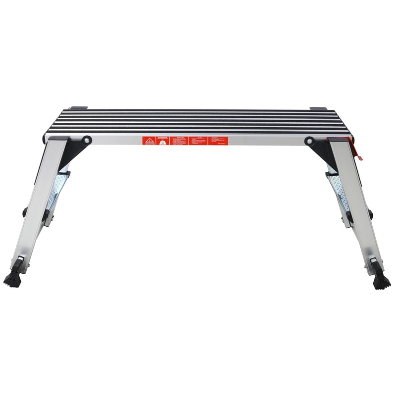 Aluminum Platform Work Bench Folding Drywall Stool - 330 lbs