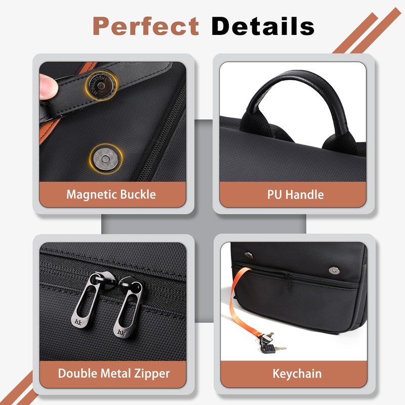HEROIC KNIGHT Slim Laptop Backpack for Men & Women, Vintage