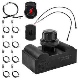 Grill Igniter Replacement Kit for Charbroil (G515-0030-W2), 5 Outlet Electronic Igniter and Switch Button with Wires for CharBroil Ignition Systems and Most CharBroil Gas Grills